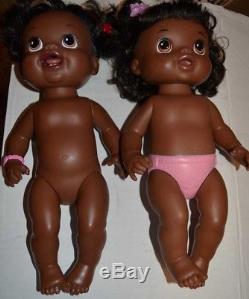 LOT African American Baby Alive Dolls 2010 My Baby Alive Doll, Go Bye Bye Xtras