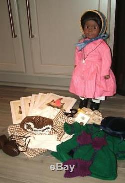LOT Pleasant Company American Girl ADDY African American DOLL w OUTFITS & More