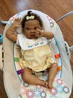 LUCY Authentic REBORN Baby DOLL (3 mo. Old Size) Biracial Girl