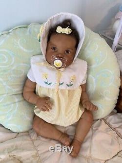 LUCY Authentic REBORN Baby Doll- 22 Precious 3 month old Biracial Girl