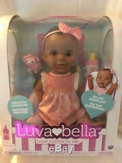 LUVA BELLA BABY DOLL African American Black IN HAND! LUVABELLA