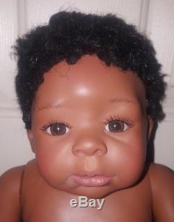 Laura Tuzio-Ross Baby boy Black African American Ethnic Realistic 20 inches