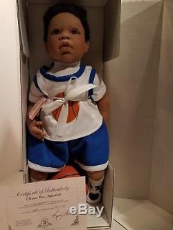 Lee Middleton Vinyl Doll I Wanna Play Basketball African American Doll
