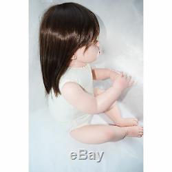 Lifelike Reborn Baby Dolls Silicone 28 Naked Toddler Girl Doll DIY Gifts