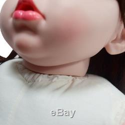 Lifelike Reborn Baby Dolls Silicone 28 Naked Toddler Girl Doll DIY Gifts