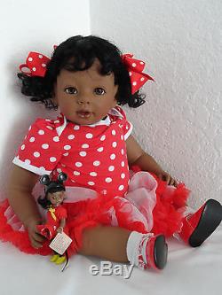 Lightly Reborn African American 22 Toddler GirlDoll Marqueshia and Minnie