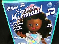 Lil Miss Singing Mermaid African American Doll NIB Sings and Changes Colors