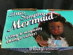 Lil Miss Singing Mermaid African American Doll NIB Sings and Changes Colors