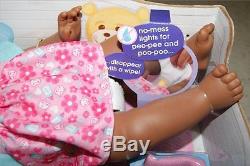 Little Mommy Wipey Dipey African American Baby Doll NEW
