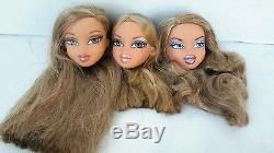 Lot 11 prototype Bratz Doll heads by designer African American blonde MGA 2001