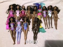 Lot of 13 Barbie dolls Nude African American Lot For OOAK Nice Condition Lot A10