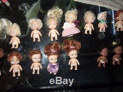 Lot of Tyco Quints Dolls Blonde Brunette Red Hair African American & 2 Cousins