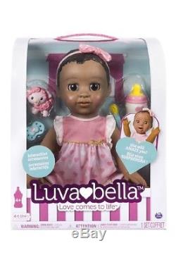 Luvabella Dark Brown Hair African American Interactive Doll NEWBOXEDNEXT DAY