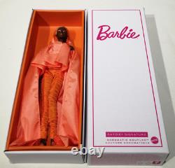 MATTEL Barbie 2023 Tokyo Fashion Doll Convention Chromatic Couture Orange Doll