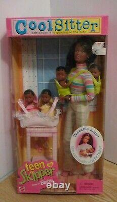 MATTEL Barbie COOL SITTER SKIPPER AA 1998 Baby Quadruplets! VTG NRFB RARE