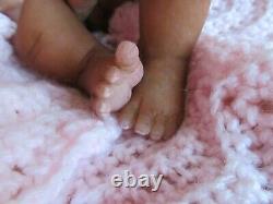 MICRO Preemie Soft SILICONE Baby GIRL Doll KASSIE = Ethnic