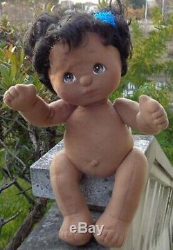 MY CHILD MY LOVE MATTEL 1986 HISPANIC AFRICAN AMERICAN NUDE DOLL BLACK Bambola
