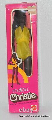 Malibu Christie Barbie Doll 1975 #7745 AA Black NRFB Vintage Nice box