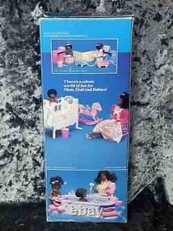 Mattel 1987 The Heart Family Bathtime Fun Dad & BABY Girl Dolls #4752 Rare