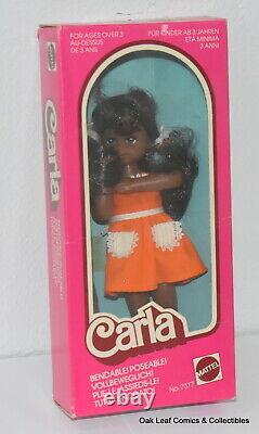 Mattel 6.5 CARLA Doll 7377 Tutti AA Black NRFB Vintage Nice box