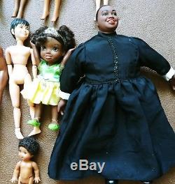Mattel Barbie & Fashion Lot of 20 African American Asian Hispanic Ethnic Dolls