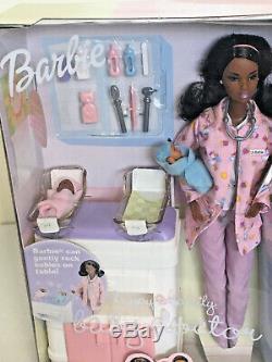 Mattel Happy Family Baby Doctor Barbie Doll 2003 African American AA 56727