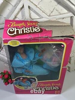 Mattel Mib Vintage Superstar Era Beauty Secrets Christie Aa Barbie Fashion Doll