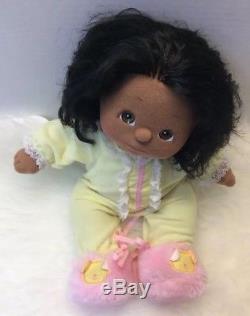 Mattel My Child African-American Black Girl Wavy Hair Brown Eyes Vintage 1985