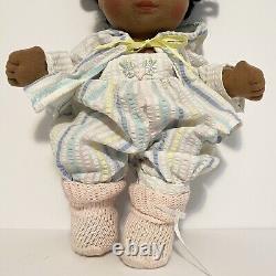 Mattel My Child Doll African American Brown Eyes Outfit Booties 1985 Vintage