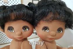 Mattel My Child Dolls 2x African American Black TWINS Tai Boy/Girl