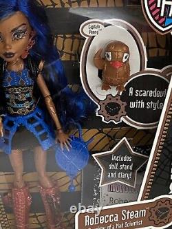 Monster High First Wave 2012 ROBECCA STEAM Doll w Captain Penny X3652 NRFB Issue