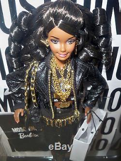 Moschino Barbie Doll African American NRFB SOLD OUT! #DNJ32 Mattel 2015 700 made