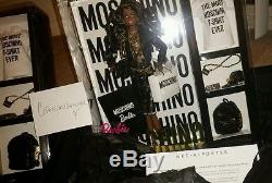 Moschino Doll African American Barbie by Designer Jeremy Scott Limited Edition