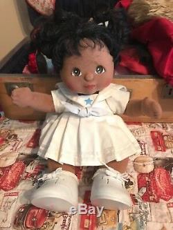 My Child Doll African American Black Original Pigtails Sailor Dress Shoes 1985