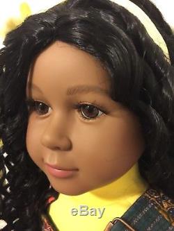 My Twinn Doll African American Cookie, 2013 very rare! With custom yellow outfit
