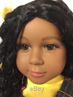 My Twinn Doll African American Cookie, 2013 very rare! With custom yellow outfit