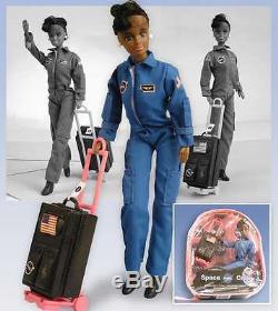 NASA Space Shuttle Pilot Astronaut Doll African American 11 in Backpack New