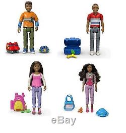 NEWFisher Price LOVING FAMILY African American Dolls Set of 4 Figures