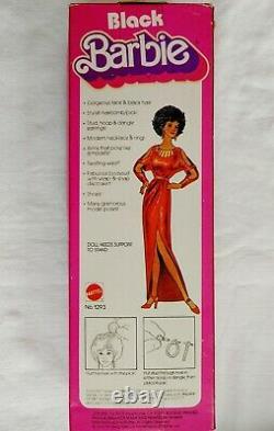 NEW 1st Black Barbie no. 1293 Vintage 1979 in box Mattel Certificate Accessories