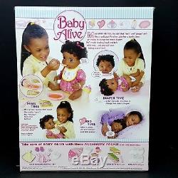 NEW Baby Alive 2006 African American Soft Face Pink Shirt Eats Talks Poops