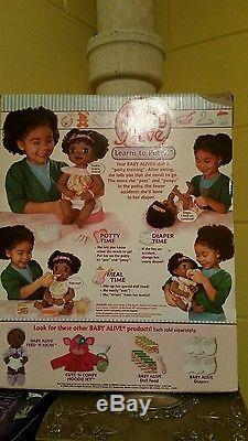 NEW Baby Alive Learns to Potty Girl Doll African American Soft Face Moves 16in