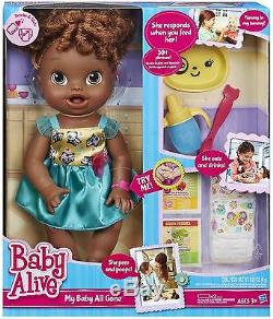 NEW Baby Alive My Baby All Gone Doll -Talks Eats Wets Poops African American
