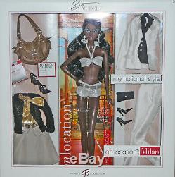 NEW Barbie Collector Best Models On Location Milan Doll AA African American 2006