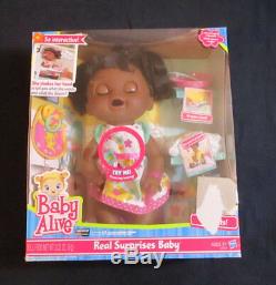 NEW IN BOX Baby Alive Real Surprises 2012 African American Interactive Doll