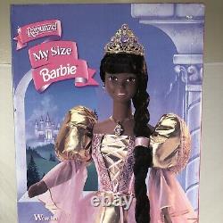 NEW IN BOX Vintage 1997 MATTEL My Size Barbie African American Rapunzel 17802