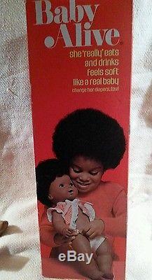 NIOB. Baby Alive Doll by Kenner (1974) African american