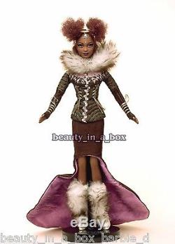 NNE Barbie Doll Treasures of Africa Byron Lars African American AA JRFB No Box