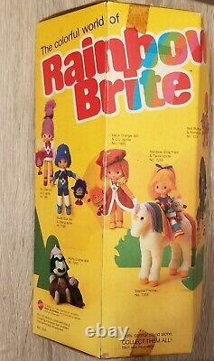 NRFB Mattel Rainbow Brite Shy Violet & IQ Sprite Doll MIB 1982 new in box NIB