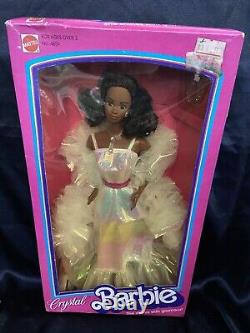 NRFB Vintage 1983 Crystal Barbie Doll #4859 Mattel African American (B)