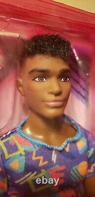 New Barbie AA African American Ken Fashionista Doll #162 with Rooted Mohawk Fro